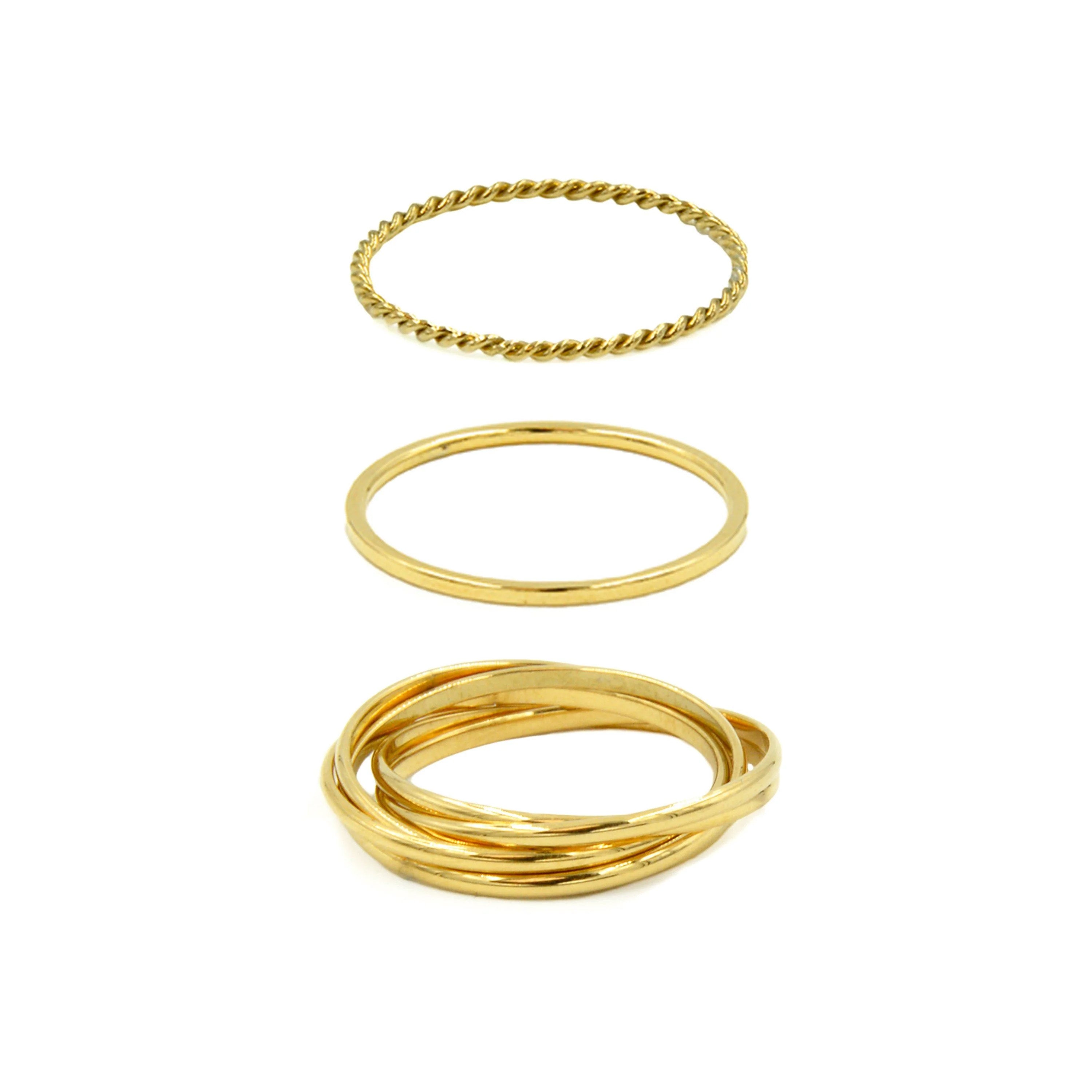 Collection Déesse - Ensemble de bagues en or, bijoux de créateurs raffinés pour hommes et femmes