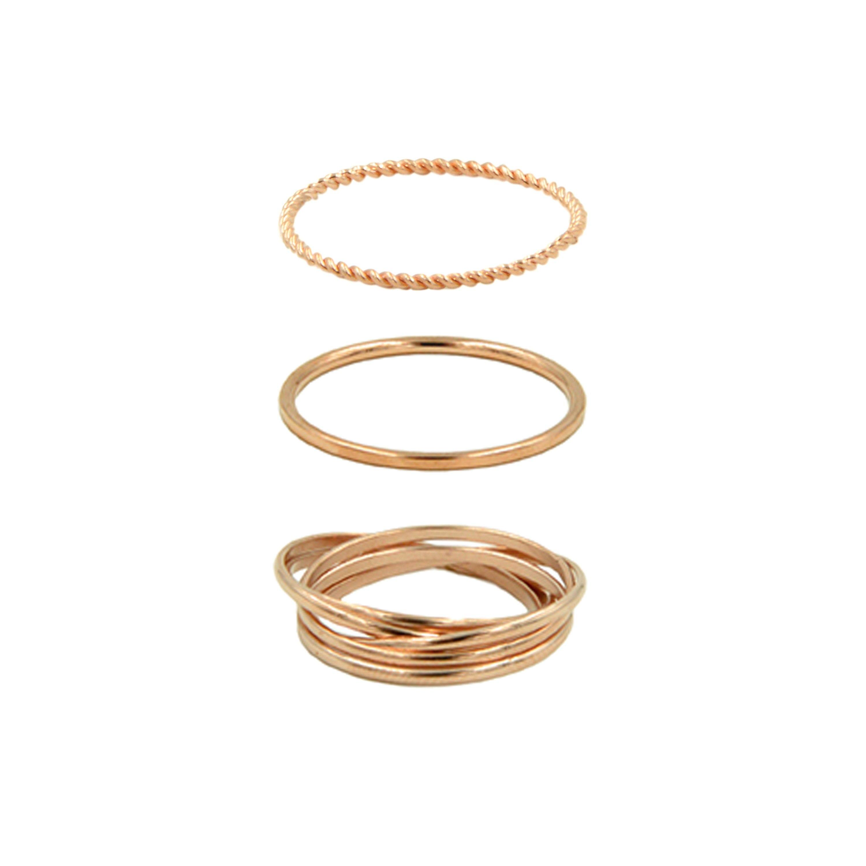 Goddess Collection - Rose Gold Ring Set fine designer jewelry for men and women
