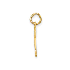 14k Yellow Gold Dog Puppy Charm Pendant, 21x10mm