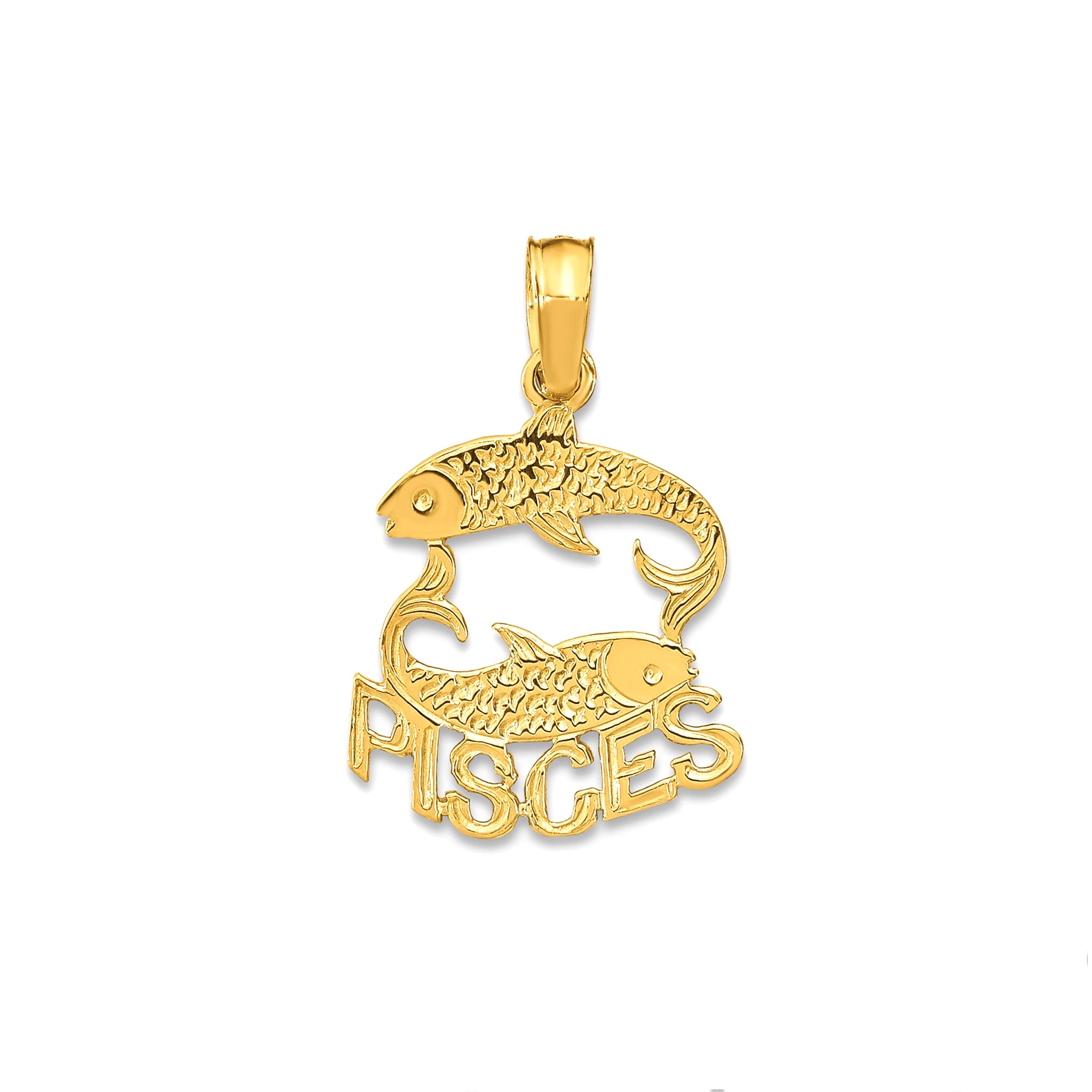 14k Real Solid Gold Zodiac Birth Symbol Pendant Charm fine designer jewelry for men and women