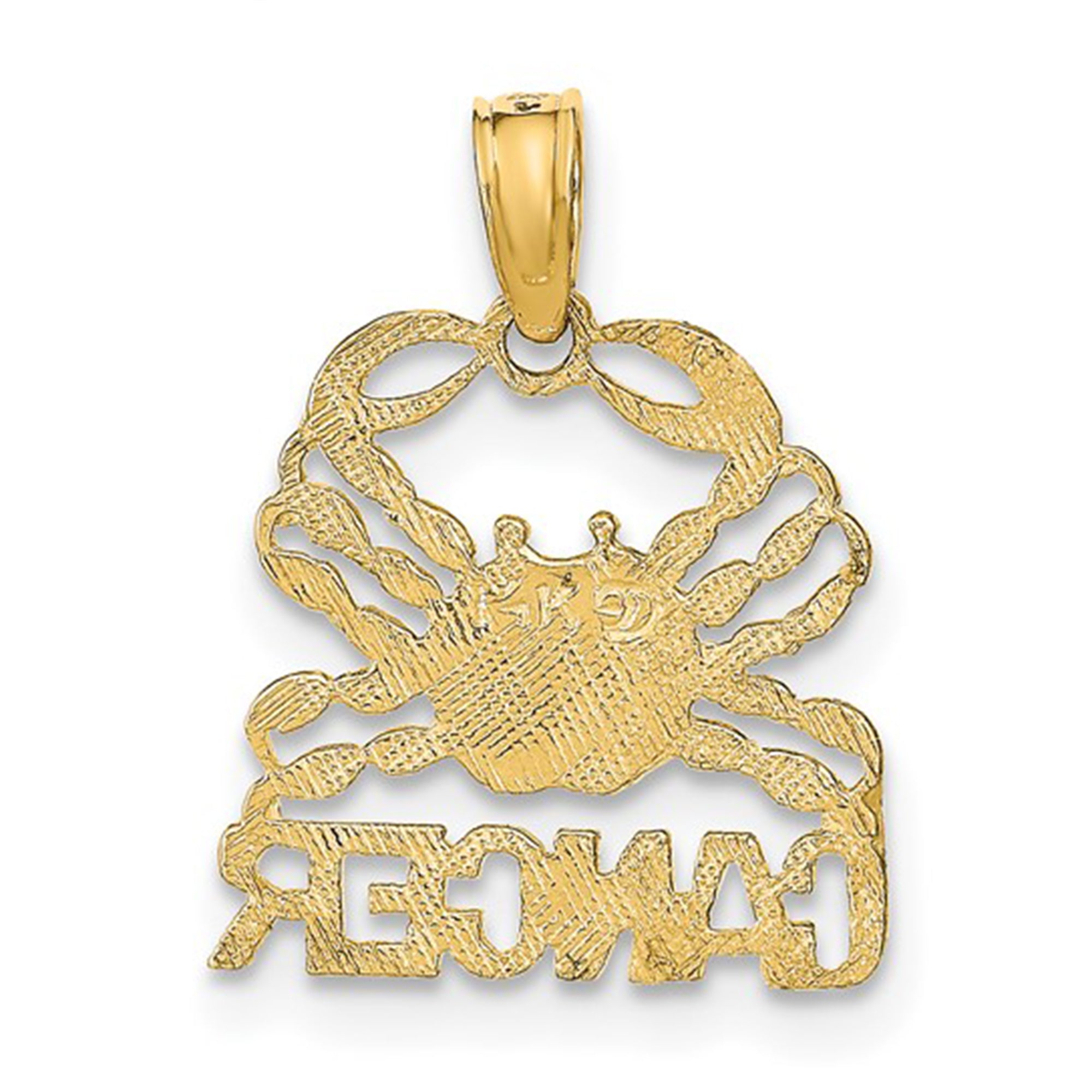 14k Real Solid Gold Zodiac Birth Symbol Pendant Charm