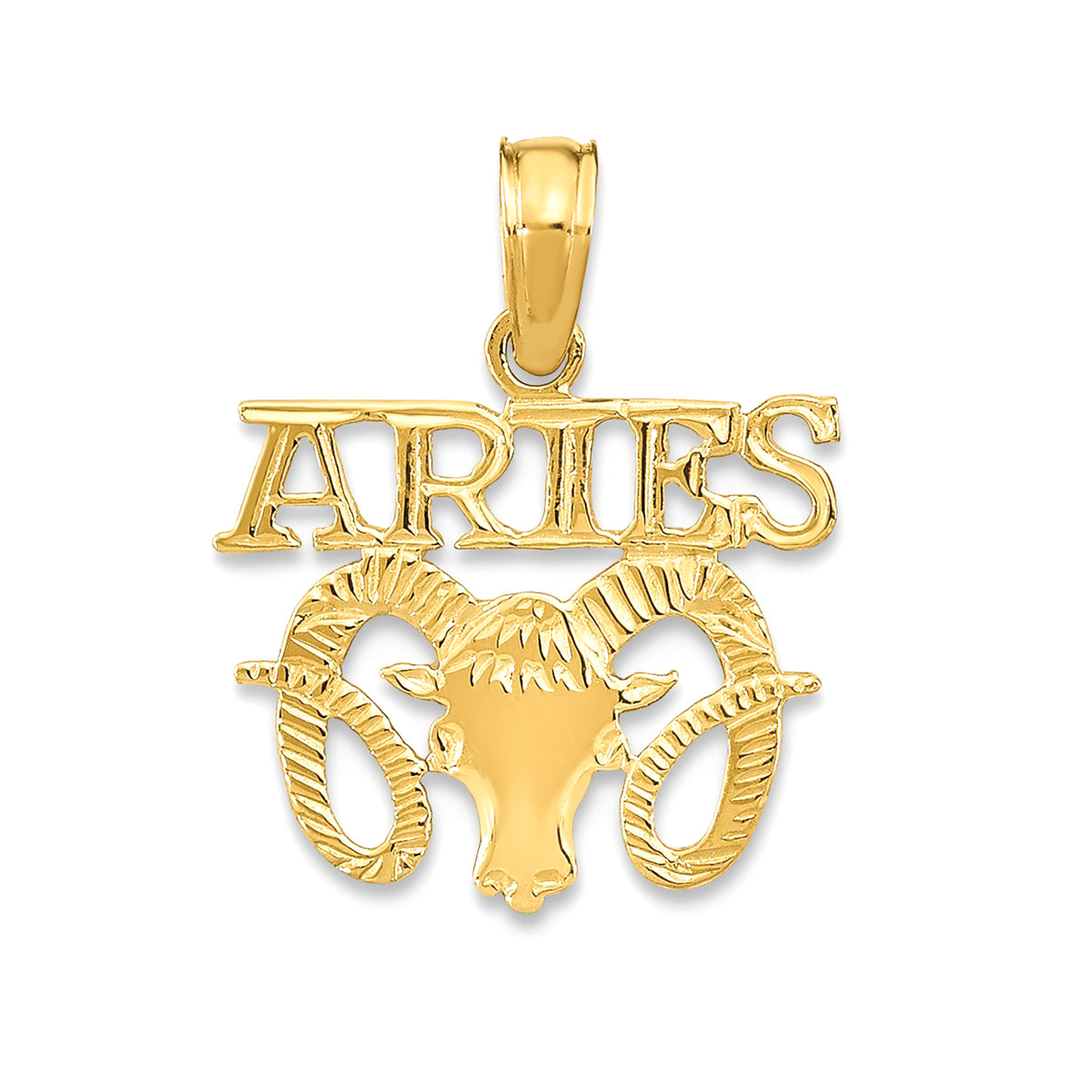 14k Real Solid Gold Zodiac Birth Symbol Pendant Charm fine designer jewelry for men and women