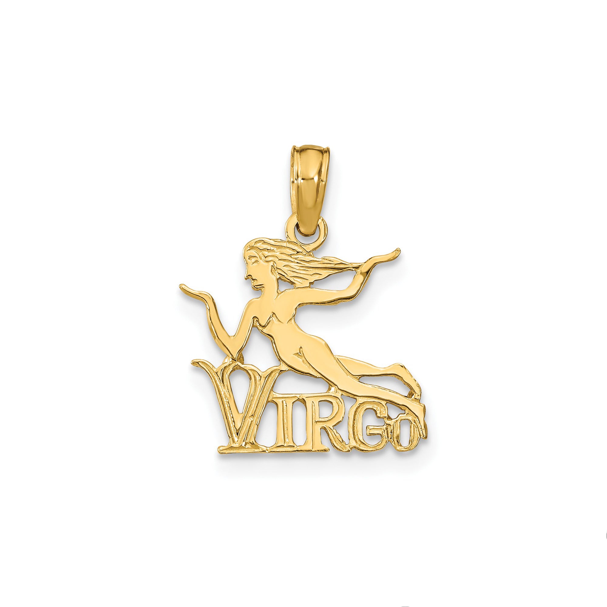 14k Real Solid Gold Zodiac Birth Symbol Pendant Charm fine designer jewelry for men and women