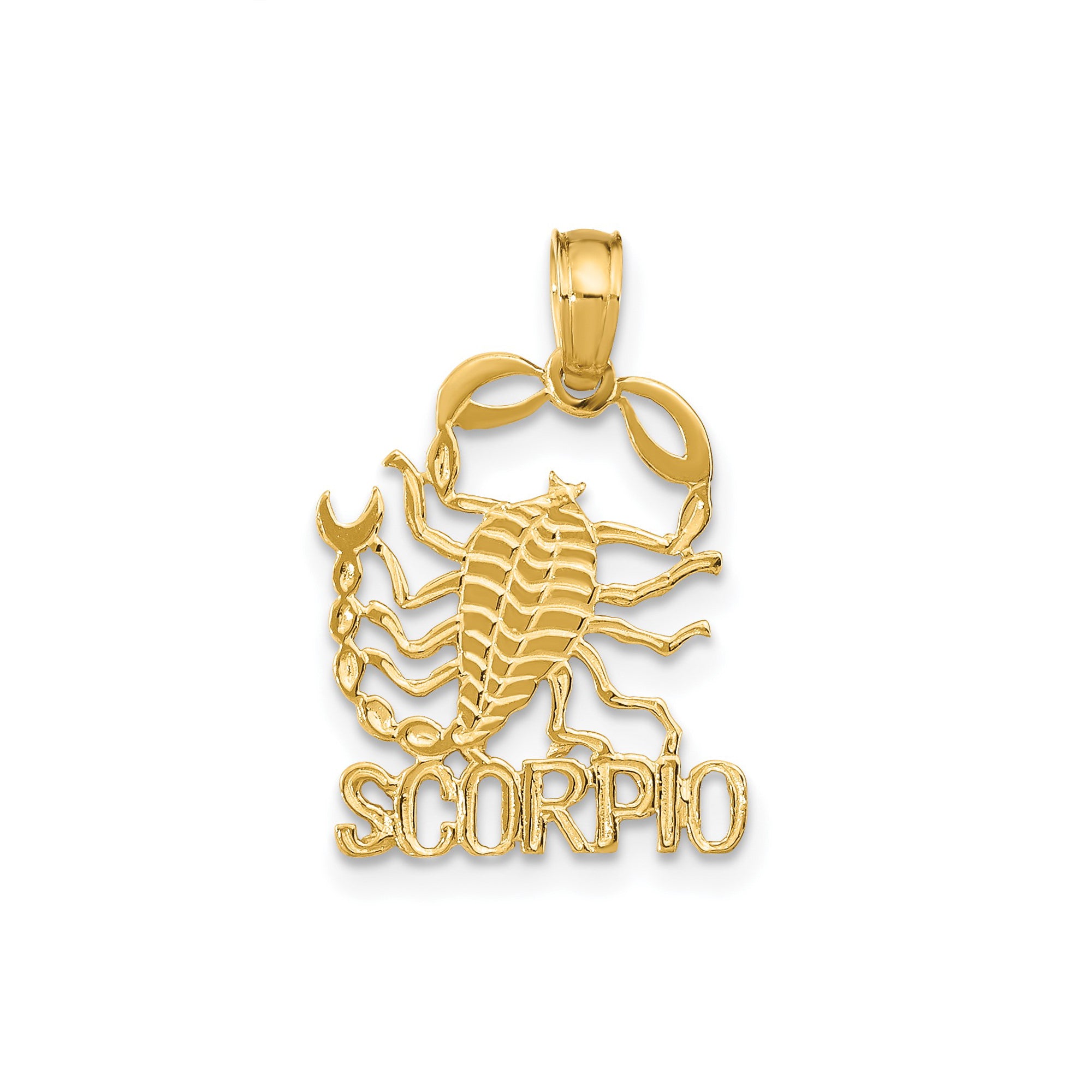 Pendentif symbole de naissance du zodiaque en or massif 14 carats, bijoux de créateur fins pour hommes et femmes