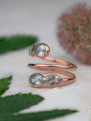 Laurel Blue Topaz Ring fine designer jewelry for men and women