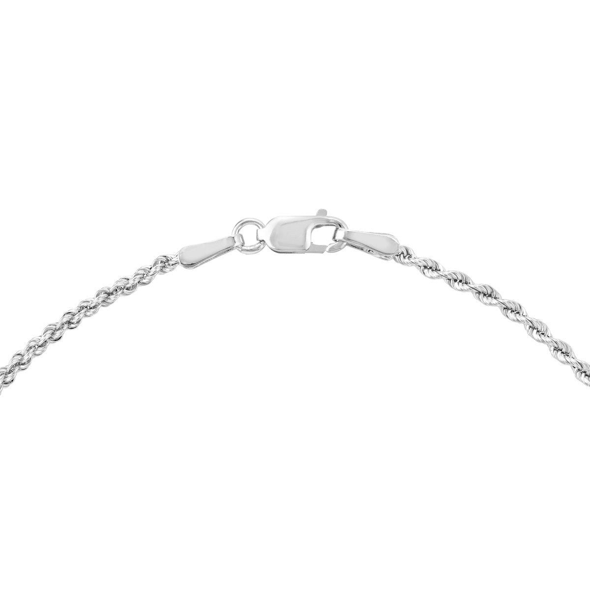 14K Yellow Gold Rope Chain Anklet, 1.8mm, 10 Inch, Lobster Lock