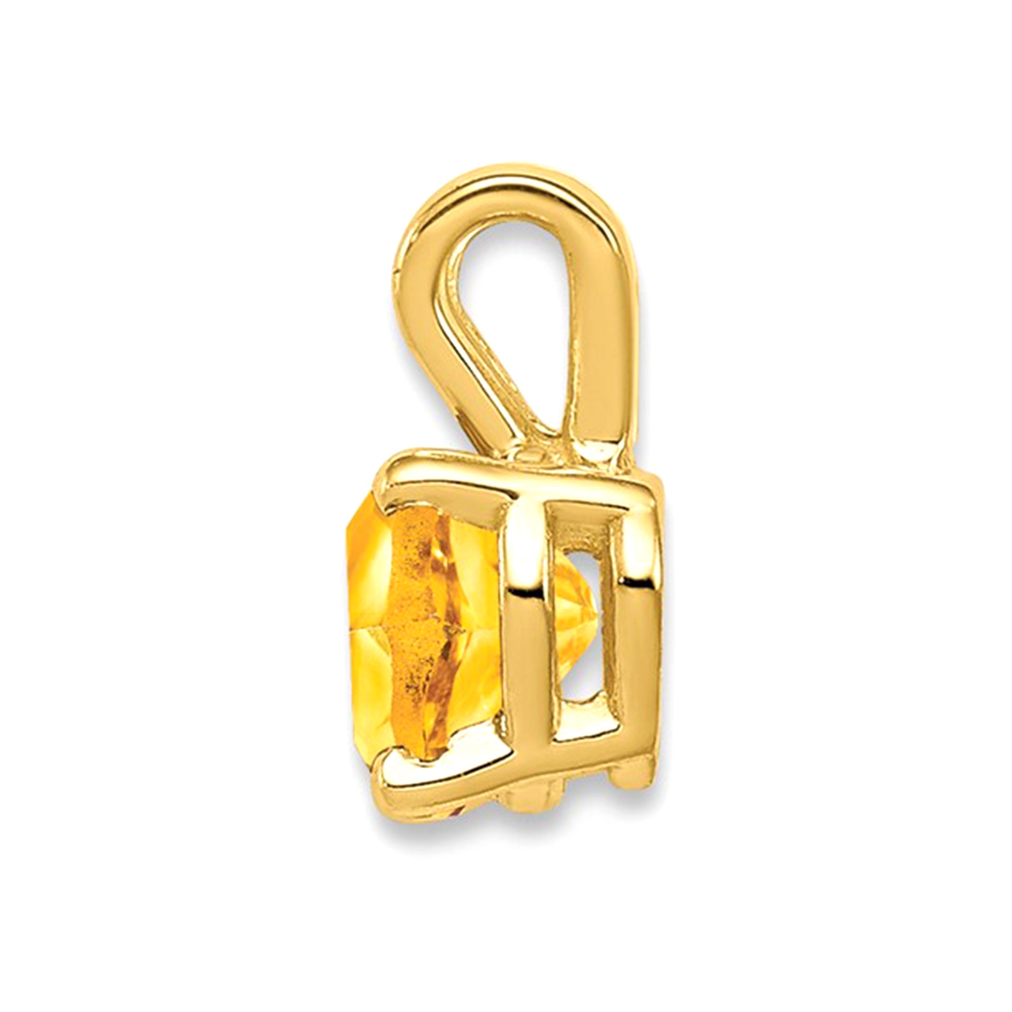 Äkta 14k gult guld hjärta Birthstone ädelstenshänge Charm fina designersmycken för män och kvinnor
