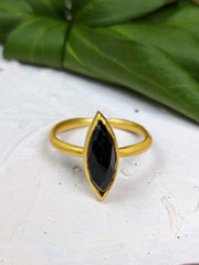 Onyx Marquis Stacking Ring fine designer jewelry for men and women
