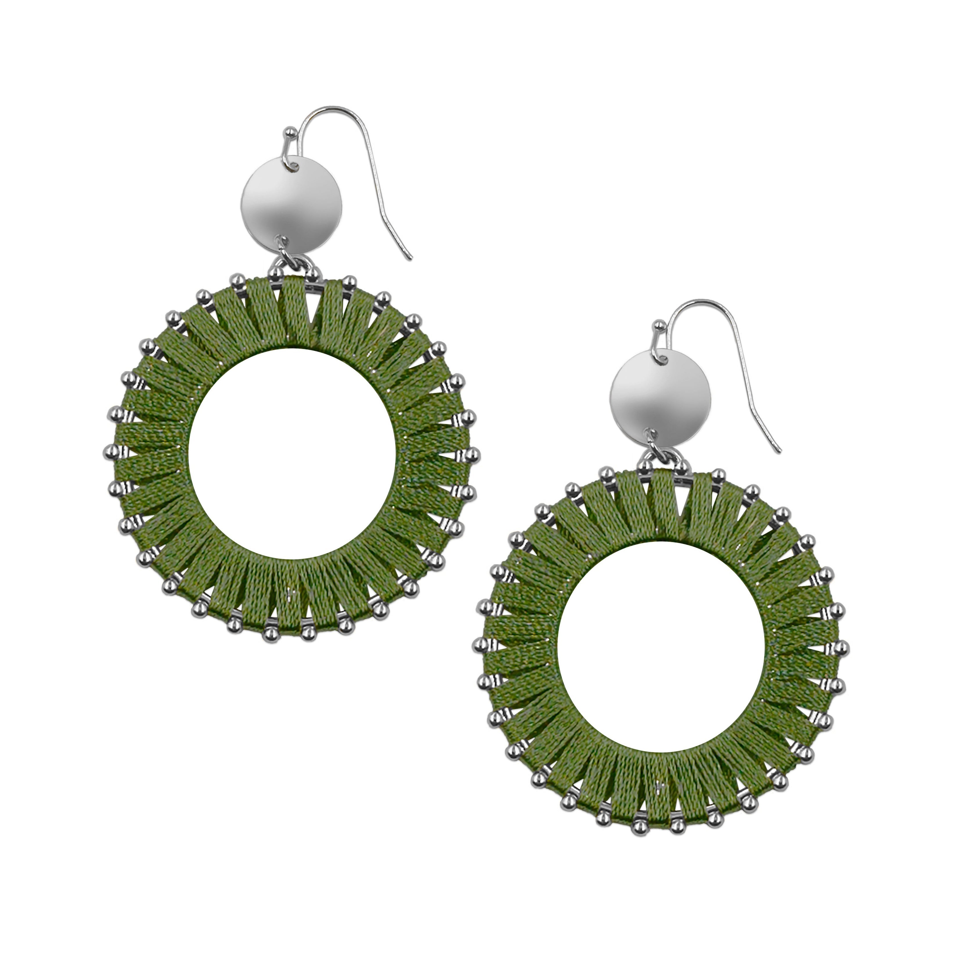 Pinnie Collection - Silver Moss Earrings fine designer jewelry for men and women