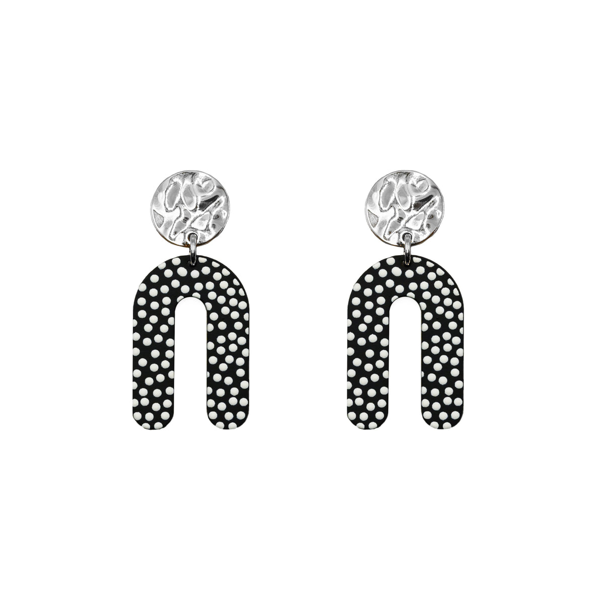 Rayne Collection - Silver Dottie Earrings fine designer jewelry for men and women