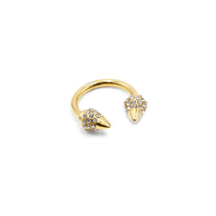 Colección Spike - Gold Bling Ring joyería fina de diseño para hombres y mujeres