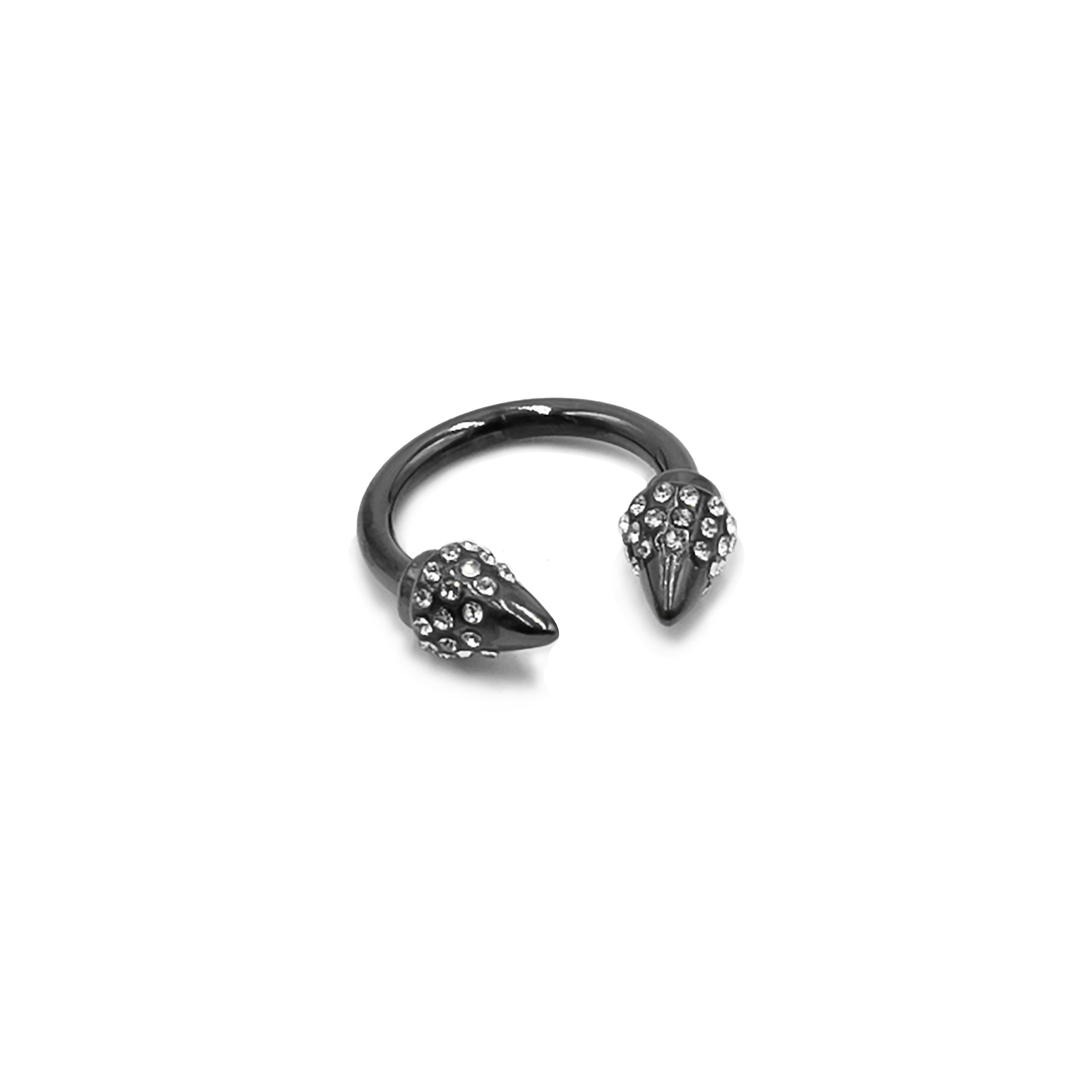Spike Collection - Black Bling Ring fine designersmykker for menn og kvinner