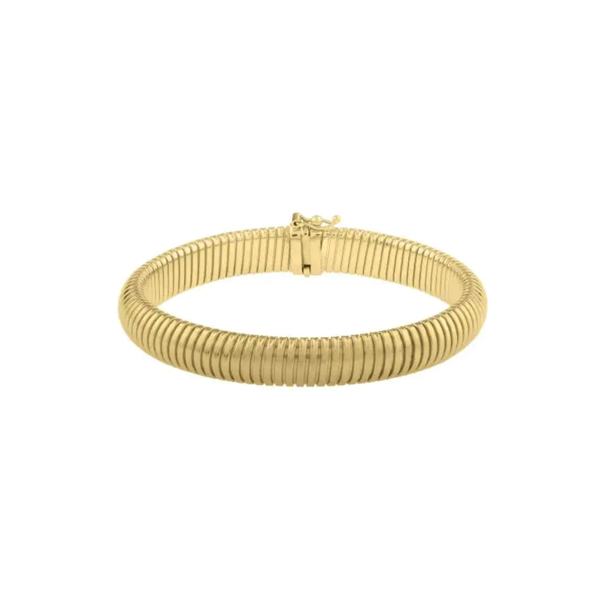 14k Yellow Gold Fancy Link Womens Bracelet, 7.25"