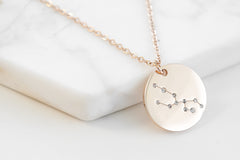 Zodiac Collection - Rose Gold Taurus Necklace (Apr 20 - May 20) fine designer jewelry for men and women