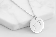 Zodiac Collection - Silver Aries Necklace (Mar 21 - Apr 19) fine designer jewelry for men and women