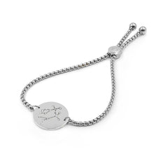 Zodiac Collection - Silver Gemini Bracelet (May 21 - June 20) fine designer jewelry for men and women