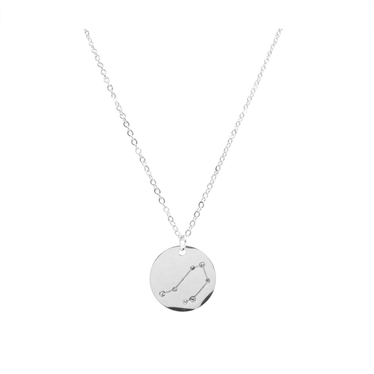 Zodiac Collection - Silver Libra Necklace (Sep 23 - Oct 22) fine designer jewelry for men and women