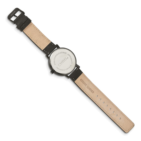 Chisel Mens Matte Black IP-plated Black Dial Watch