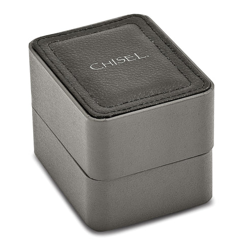 Chisel Mens Matte Black IP-plated Green Dial Watch