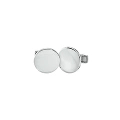 IBGoodman Stainless Steel Engravable Circular Cuff Links - JewelryAffairs