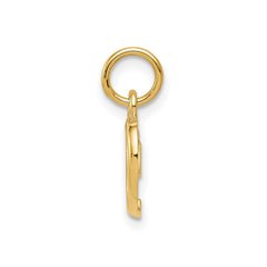 Jewelry Affairs 14K Yellow Gold Heart Pendant Charm, High Polished, 16x9mm - JewelryAffairs