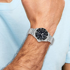 Men's Charles Hubert Stainless Steel Black Dial with Date Watch - JewelryAffairs