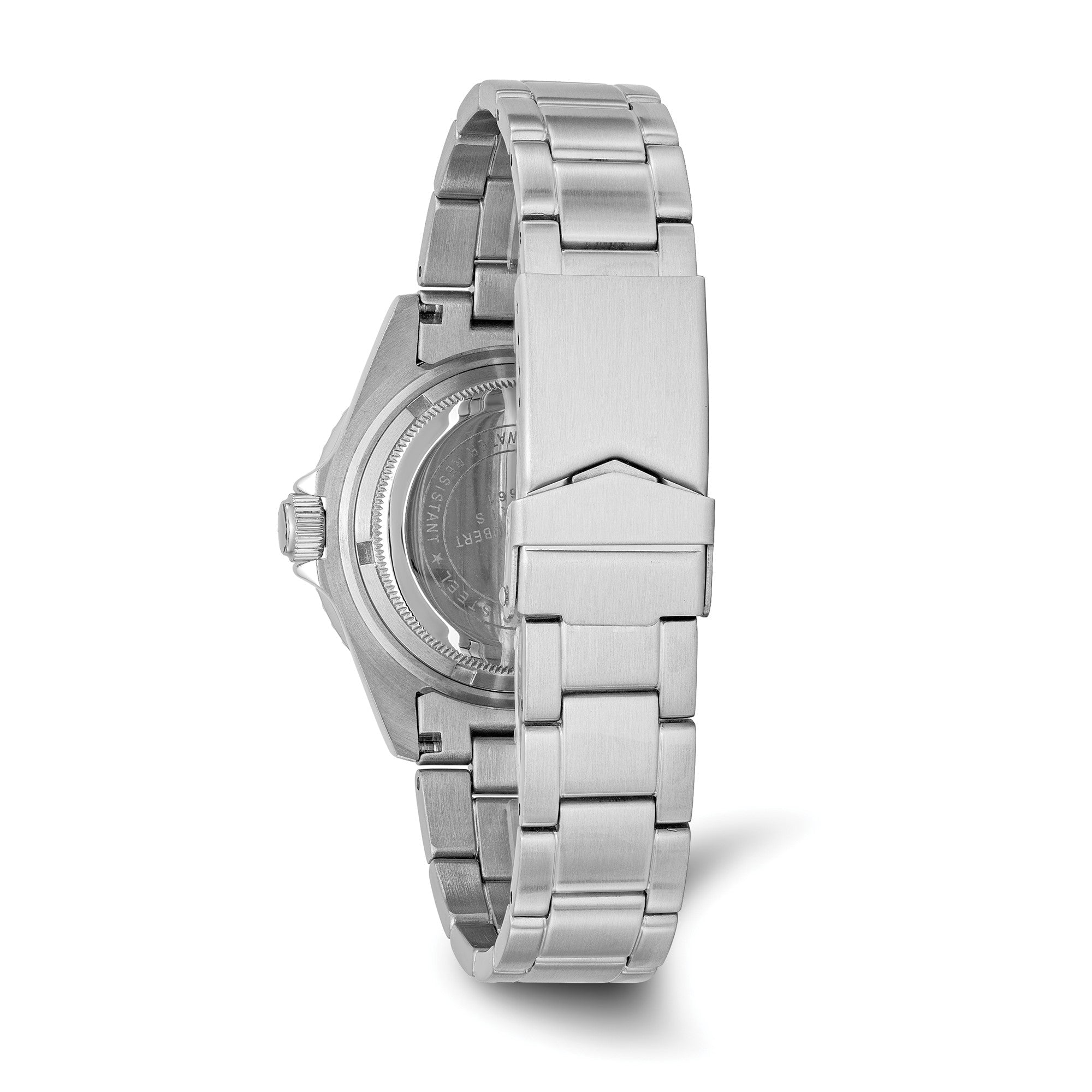 Men's Charles Hubert Stainless Steel Black Dial with Date Watch - JewelryAffairs