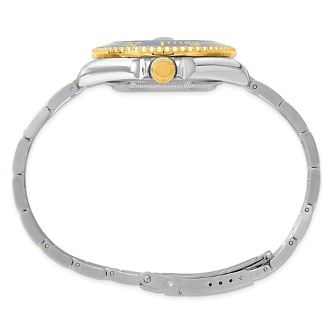 Mens Charles Hubert Two-tone Stainless Steel Blue Dial Watch
