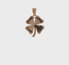 14k Yellow Gold Polished 4 Leaf Clover Pendant, 15x15