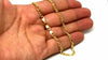 14K Yellow Gold Filled Figaro Chain Necklace, 3.2 mm Wide
