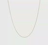 14k Yellow Gold Filled Cable Link Chain Necklace, 1.15mm
