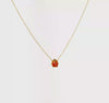 14k Yellow Gold Enameled Ladybug Pendant Necklace, 18 Inches