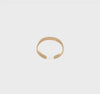 14K Real Yellow Solid Gold Migraine Adjustable Toe Summer Ring