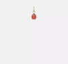14k Yellow Real Gold Red and Black Enameled Ladybug Charm, 7mm