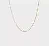 14k Yellow Gold 1.1mm Franco Chain Necklace, 18 Inch