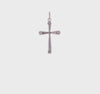 Sterling Silver Religious Cross Pendant Charm, 15x23mm
