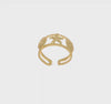 14k Yellow Gold Starfish Adjustable Toe Ring