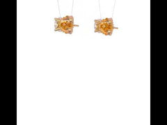 14k Yellow Gold Round VS/SI GH Lab Grown Diamond 4 Prong Stud Post Earrings