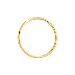 Real Solid 14k Yellow Gold Textured Pinched Band Ring