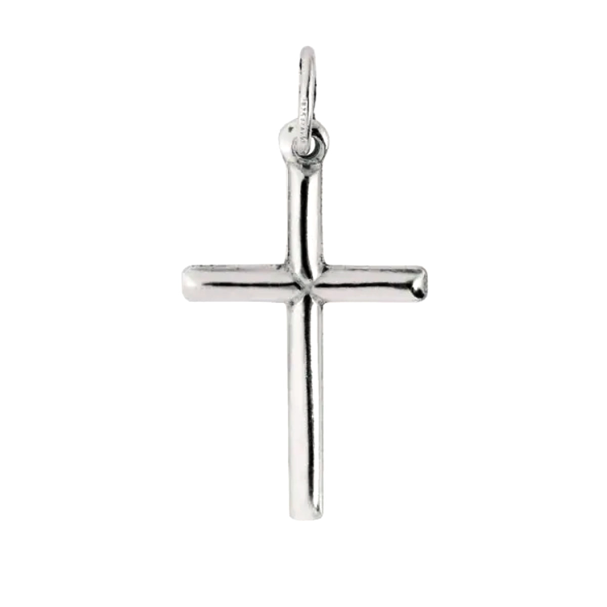Sterling Silver Cross Pendant, 20 x 35 mm