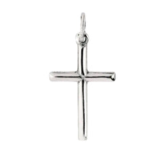 Sterling Silver Cross Pendant, 20 x 35 mm