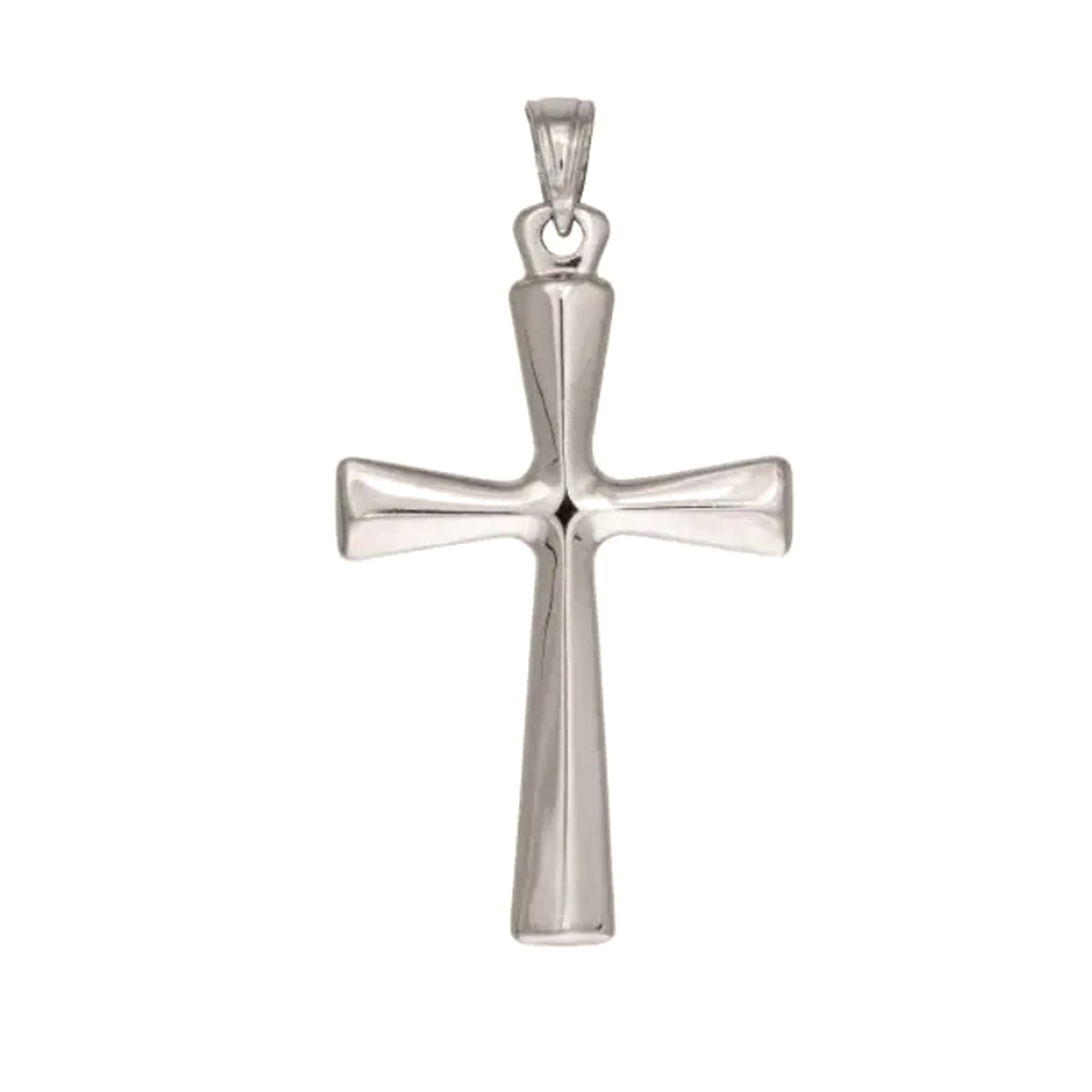 Sterling Silver Cross Pendant, 20 x 35 mm