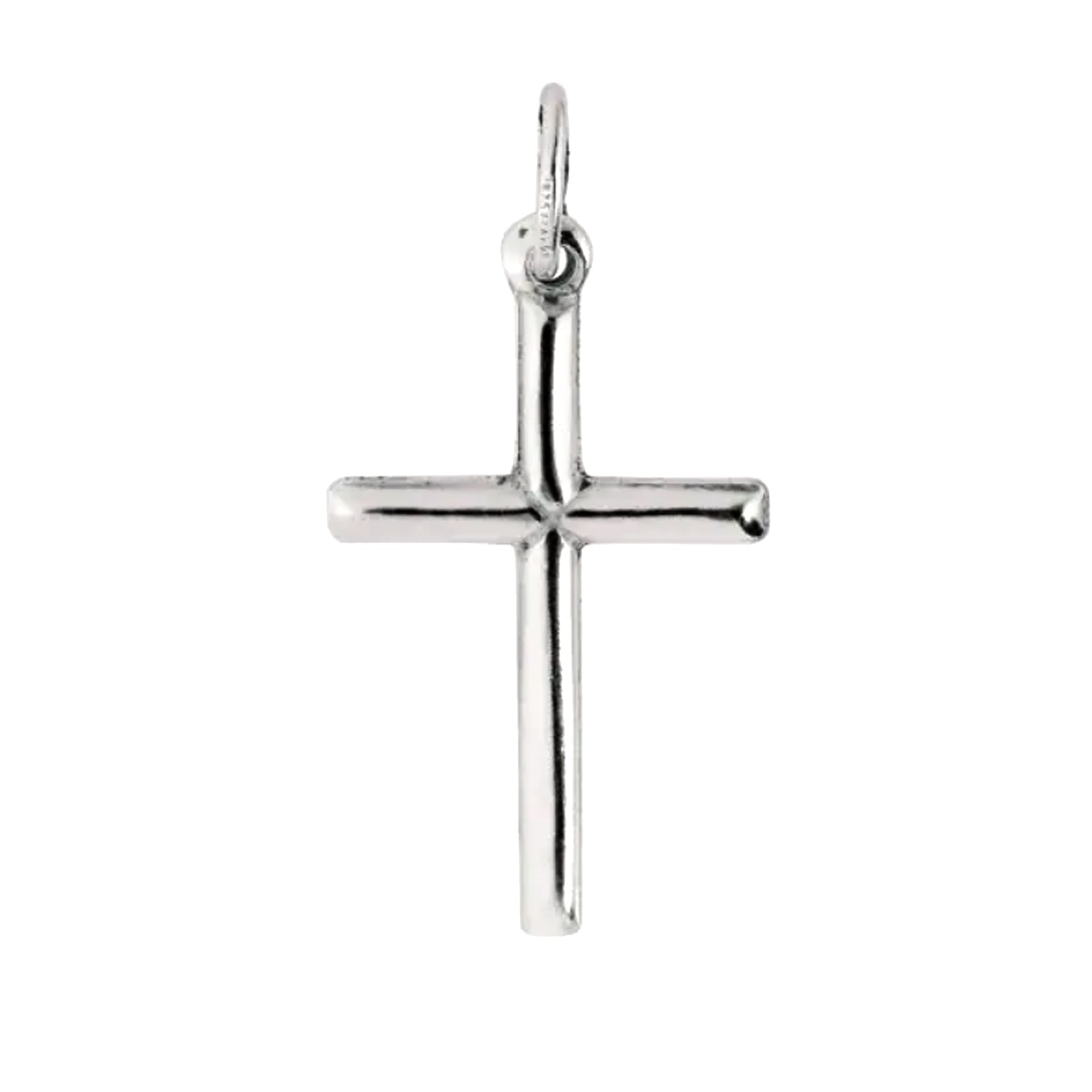 Sterling Silver Cross Pendant, 20 x 35 mm