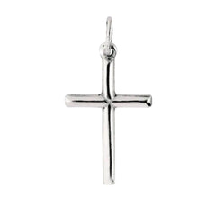 Sterling Silver Cross Pendant, 20 x 35 mm