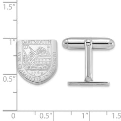 Sterling Silver Dartmouth College Crest Cuff Links - JewelryAffairs