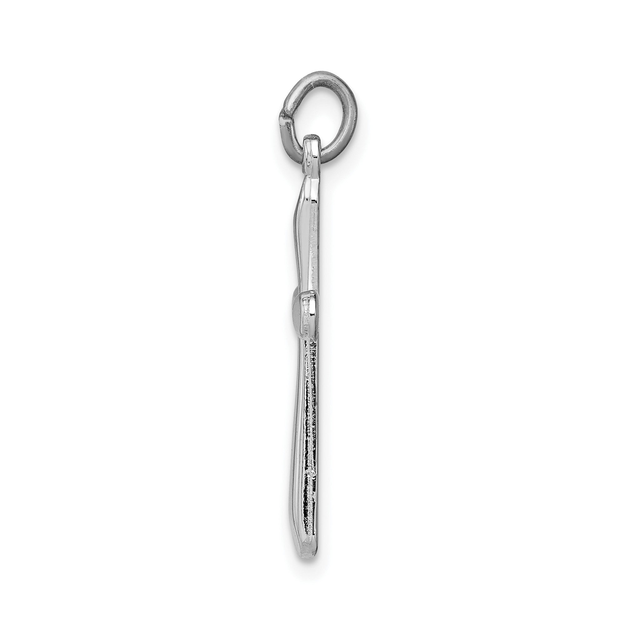 Sterling Silver Religious Cross Pendant Charm, 15x23mm