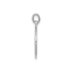 Sterling Silver Rhodium Plated Saint Christopher Medal Pendant, 21x15mm