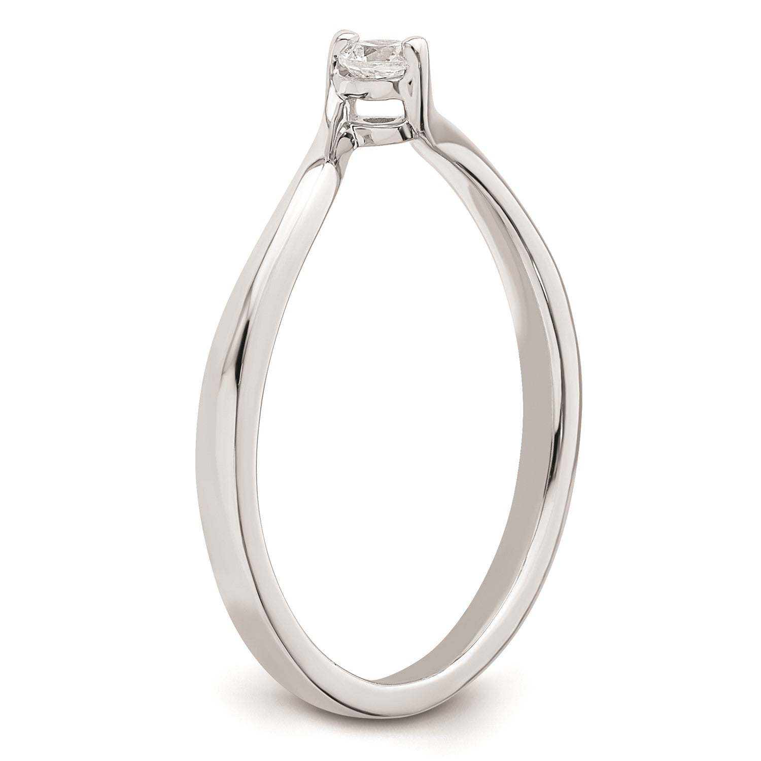 14k White Real Solid Gold 1/10 carat Round Diamond Promise Engagement Ring fine designer jewelry for men and women
