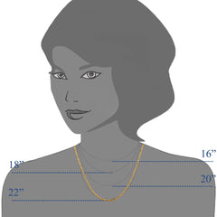10k Yellow Gold Adjustable Sparkle Link Chain Necklace, 1.5mm, 22"
