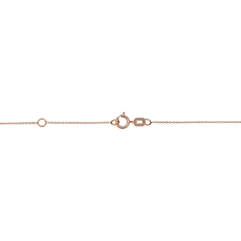 14k Rose Gold Graduated Circles Pendant Adjustable Necklace, 18"